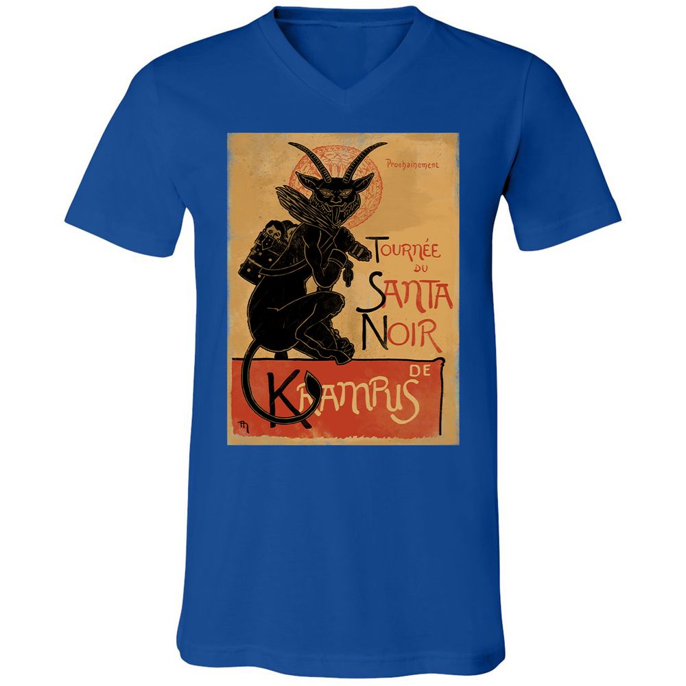 Unisex V-Neck T-Shirt - XCNXRMB9 - True Royal - 4