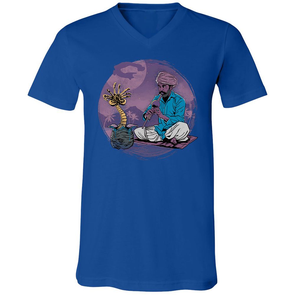 Unisex V-Neck T-Shirt - 2W9BNYK4 - True Royal - 4