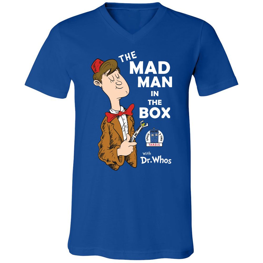 Unisex V-Neck T-Shirt - 2A5X9KD7 - True Royal - 4