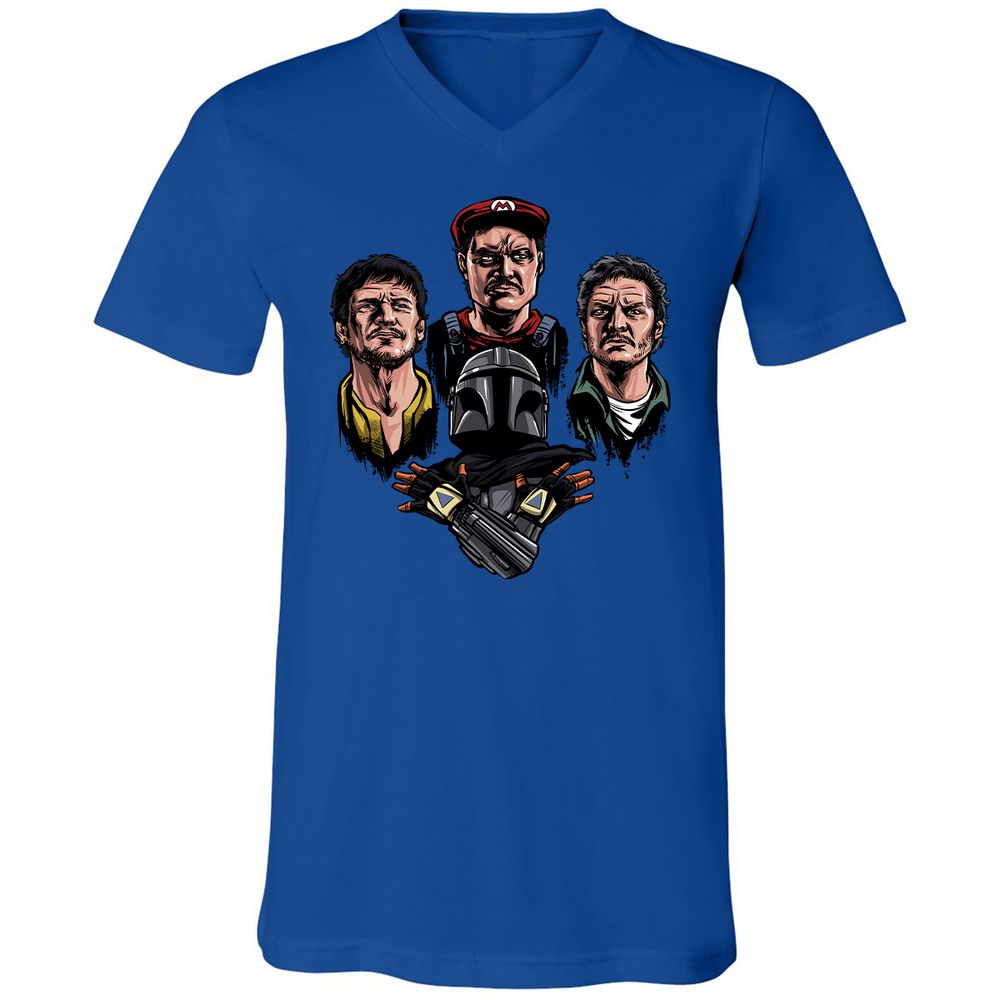 Unisex V-Neck T-Shirt - X2WMSSUK - True Royal - 4