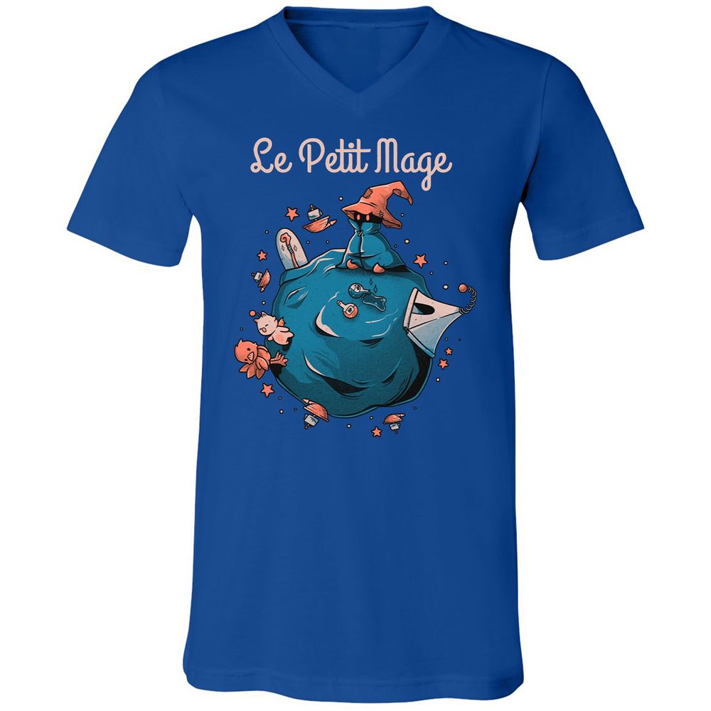 Unisex V-Neck T-Shirt - XTQN46A4 - True Royal - 4