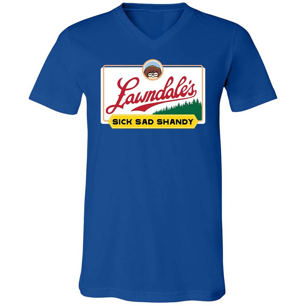 Unisex V-Neck T-Shirt - SRGN21SY - True Royal - 4