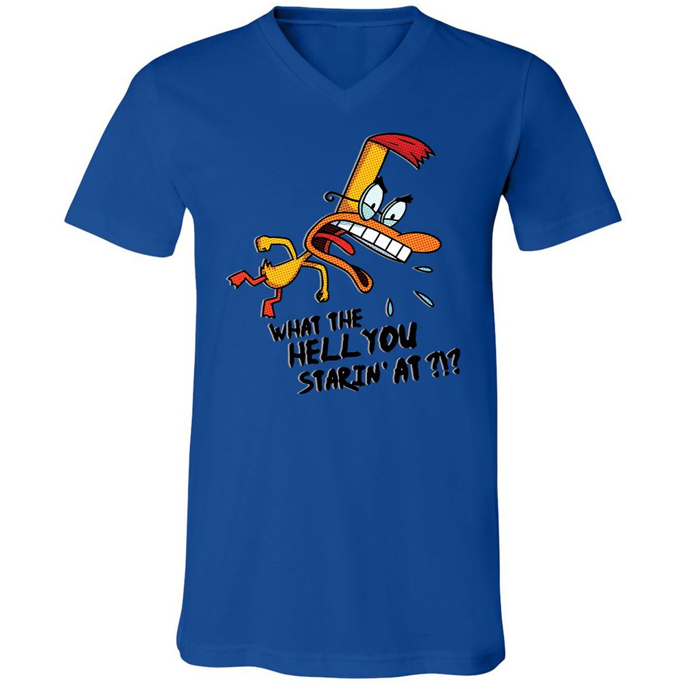 Unisex V-Neck T-Shirt - K6YAS41V - True Royal - 4