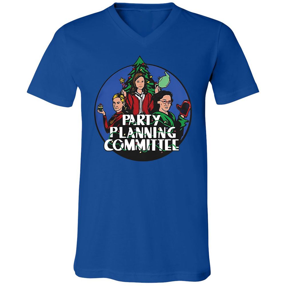 Unisex V-Neck T-Shirt - CTVSQX5F - True Royal - 4