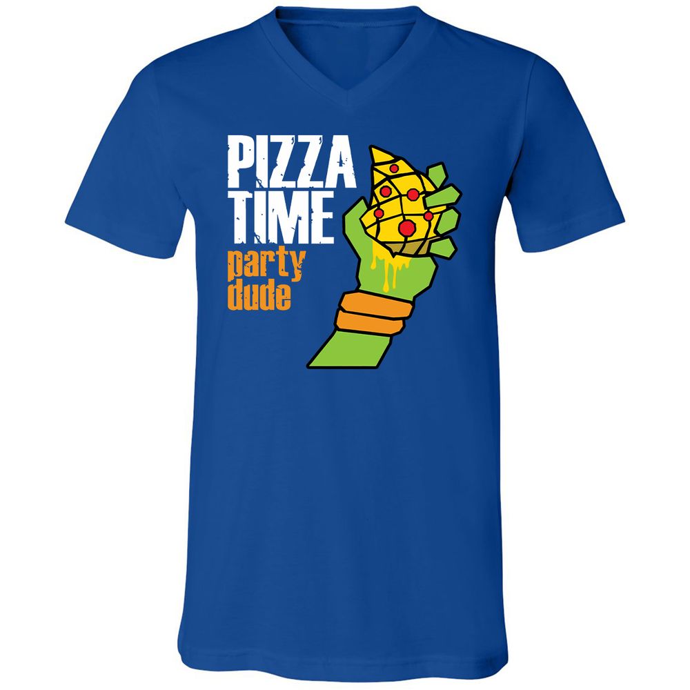 Unisex V-Neck T-Shirt - DJLE7KED - True Royal - 4