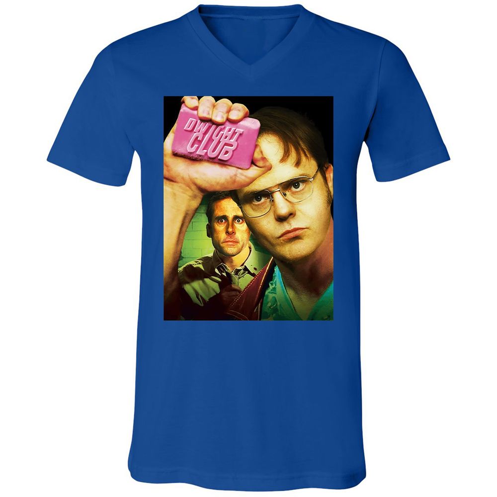 Unisex V-Neck T-Shirt - MZSRSNQJ - True Royal - 4