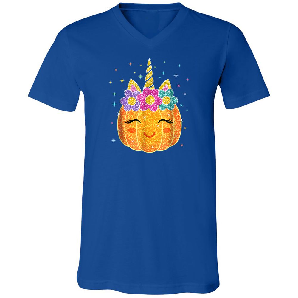 Unisex V-Neck T-Shirt - CXSYV6V6 - True Royal - 4