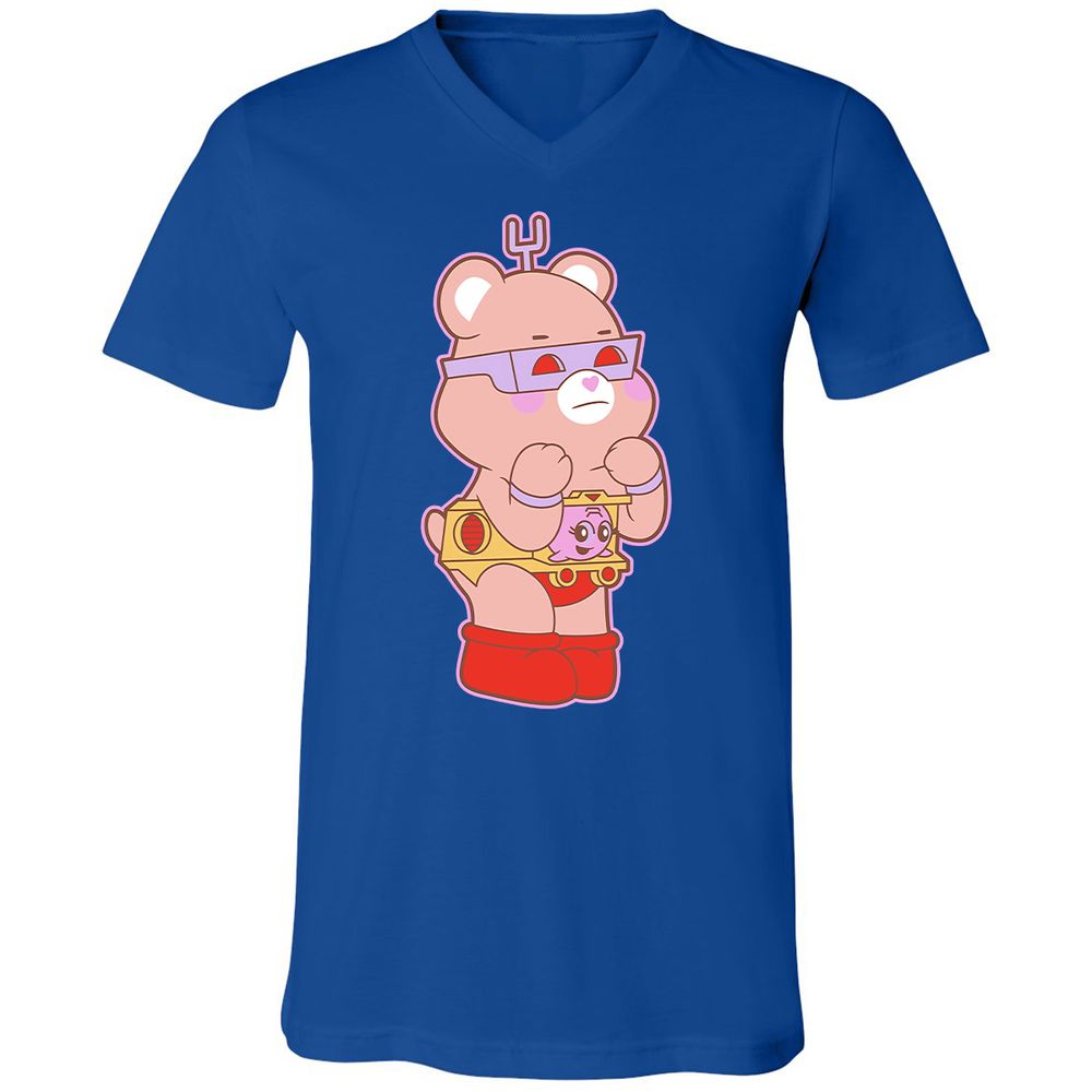 Unisex V-Neck T-Shirt - CVWBE8SS - True Royal - 4