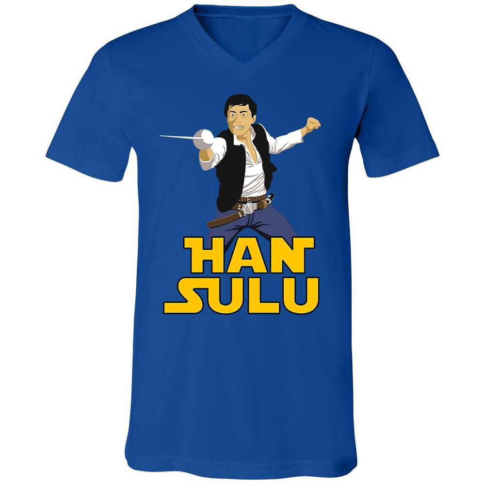 Unisex V-Neck T-Shirt - RSD75WNW - True Royal - 4