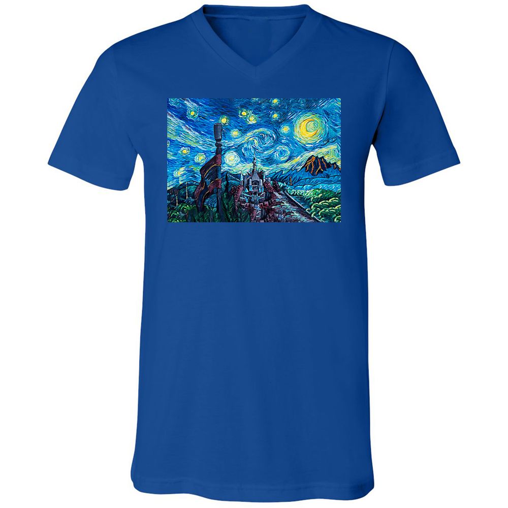 Unisex V-Neck T-Shirt - CZHYBSEU - True Royal - 4