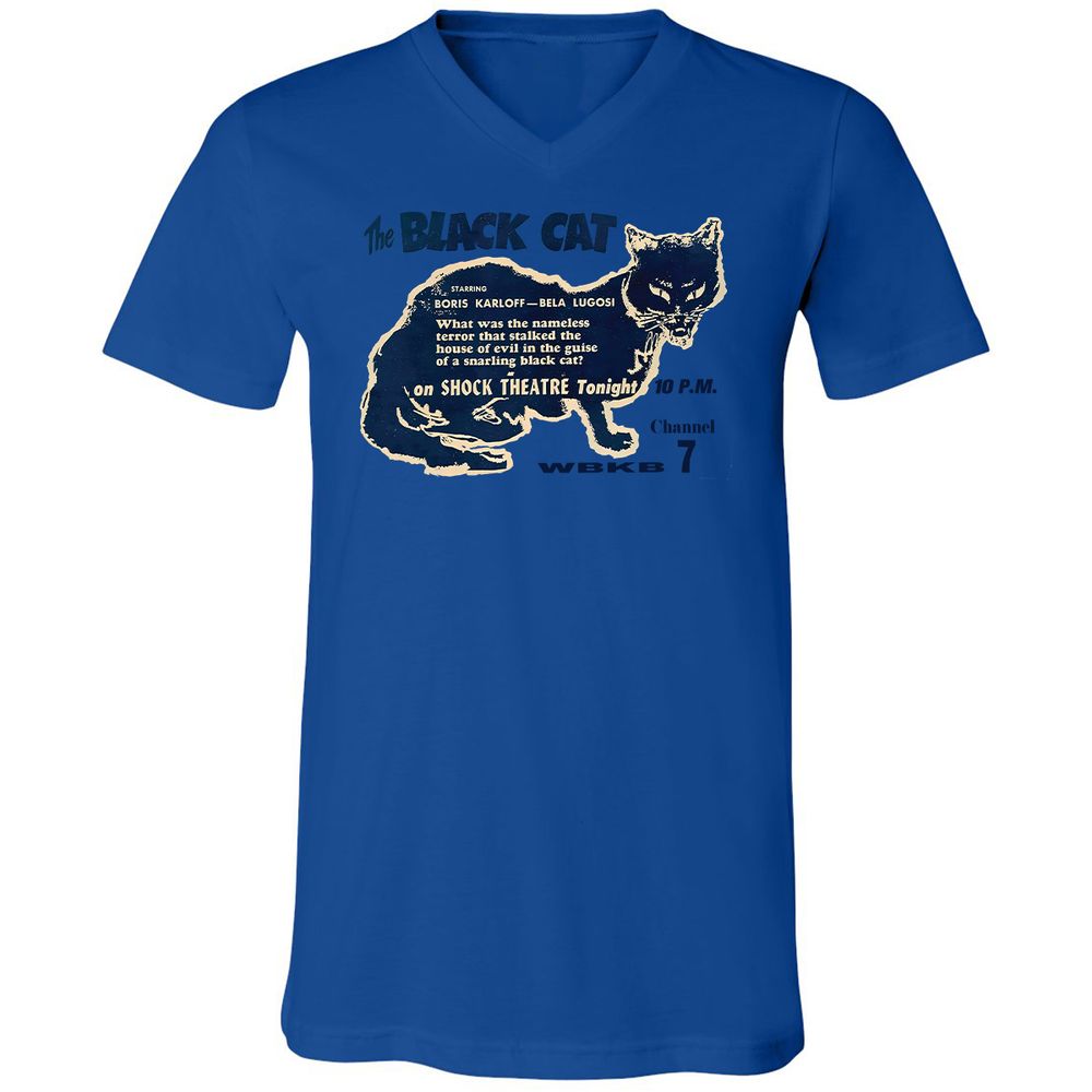 Unisex V-Neck T-Shirt - RRCR8U5U - True Royal - 4