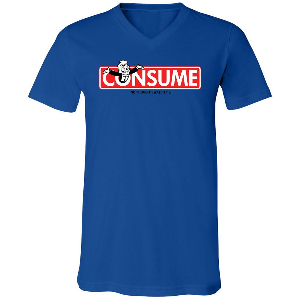 Unisex V-Neck T-Shirt - SVYWPQ1G - True Royal - 4