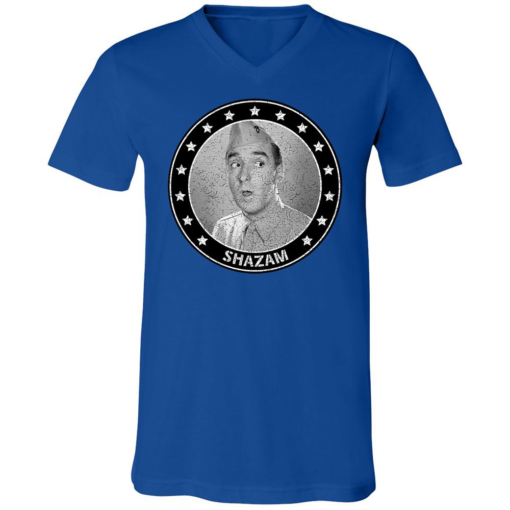 Unisex V-Neck T-Shirt - 18U9PHL7 - True Royal - 4