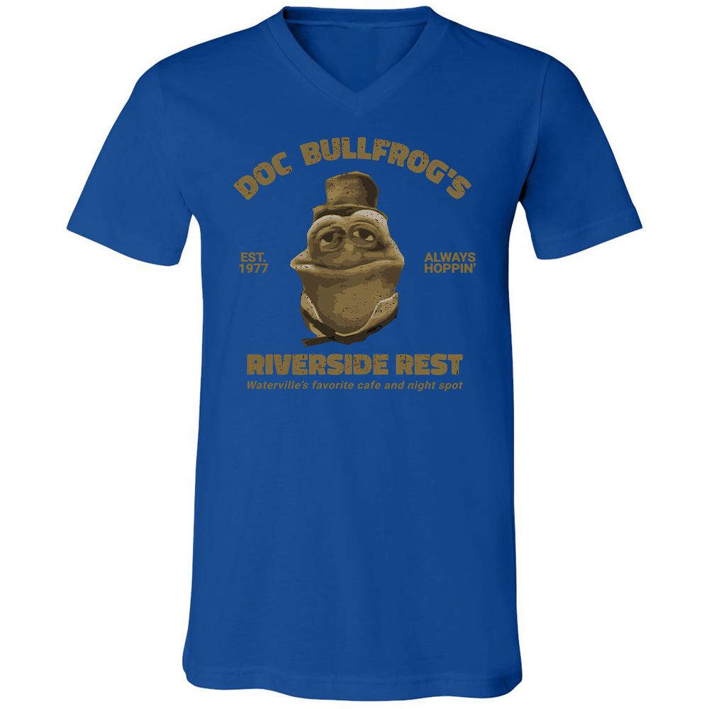 Unisex V-Neck T-Shirt - 62Q6EF5P - True Royal - 4