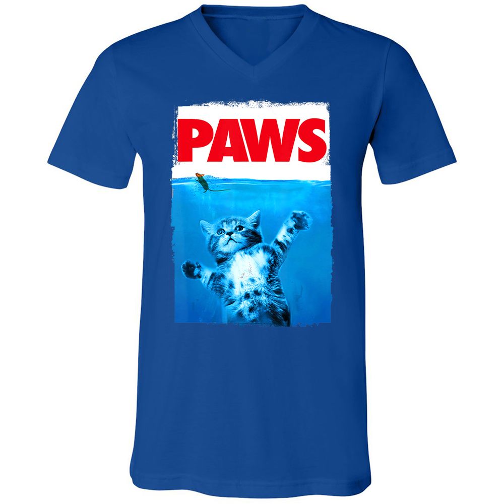 Unisex V-Neck T-Shirt - WRN42W1T - True Royal - 4