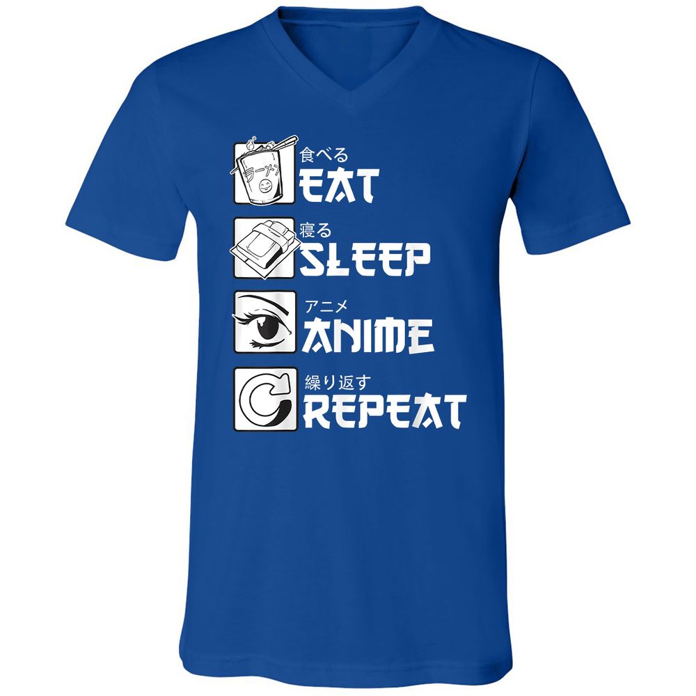 Unisex V-Neck T-Shirt - KMUA3PME - True Royal - 4
