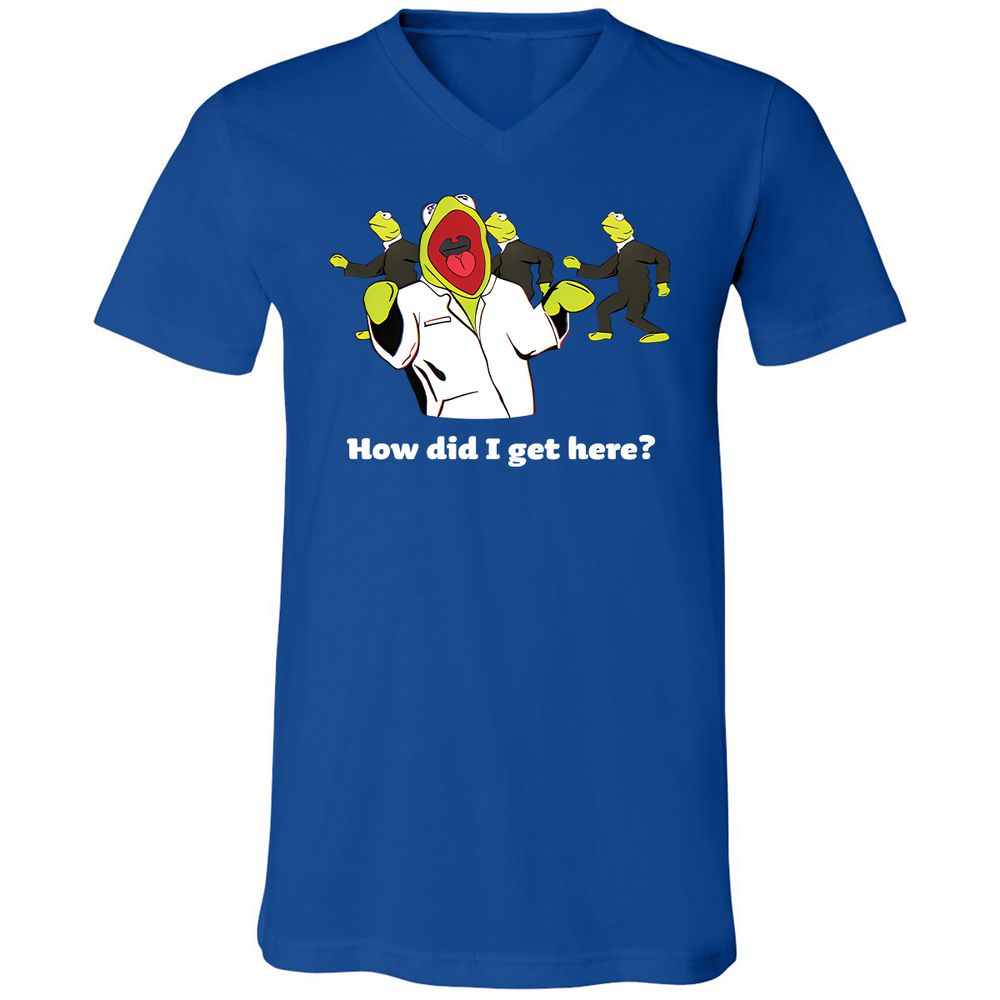 Unisex V-Neck T-Shirt - 169PMXVA - True Royal - 4