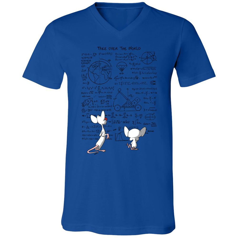 Unisex V-Neck T-Shirt - 5YETKM52 - True Royal - 4