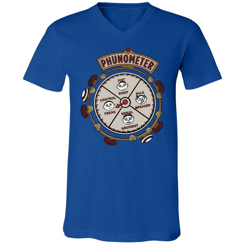 Unisex V-Neck T-Shirt - Q6VCS1Z4 - True Royal - 4