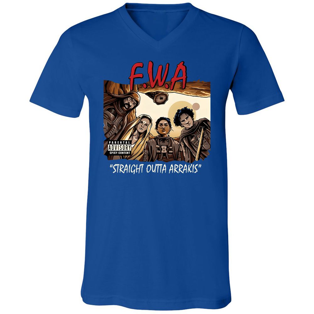 Unisex V-Neck T-Shirt - 86F531MD - True Royal - 4