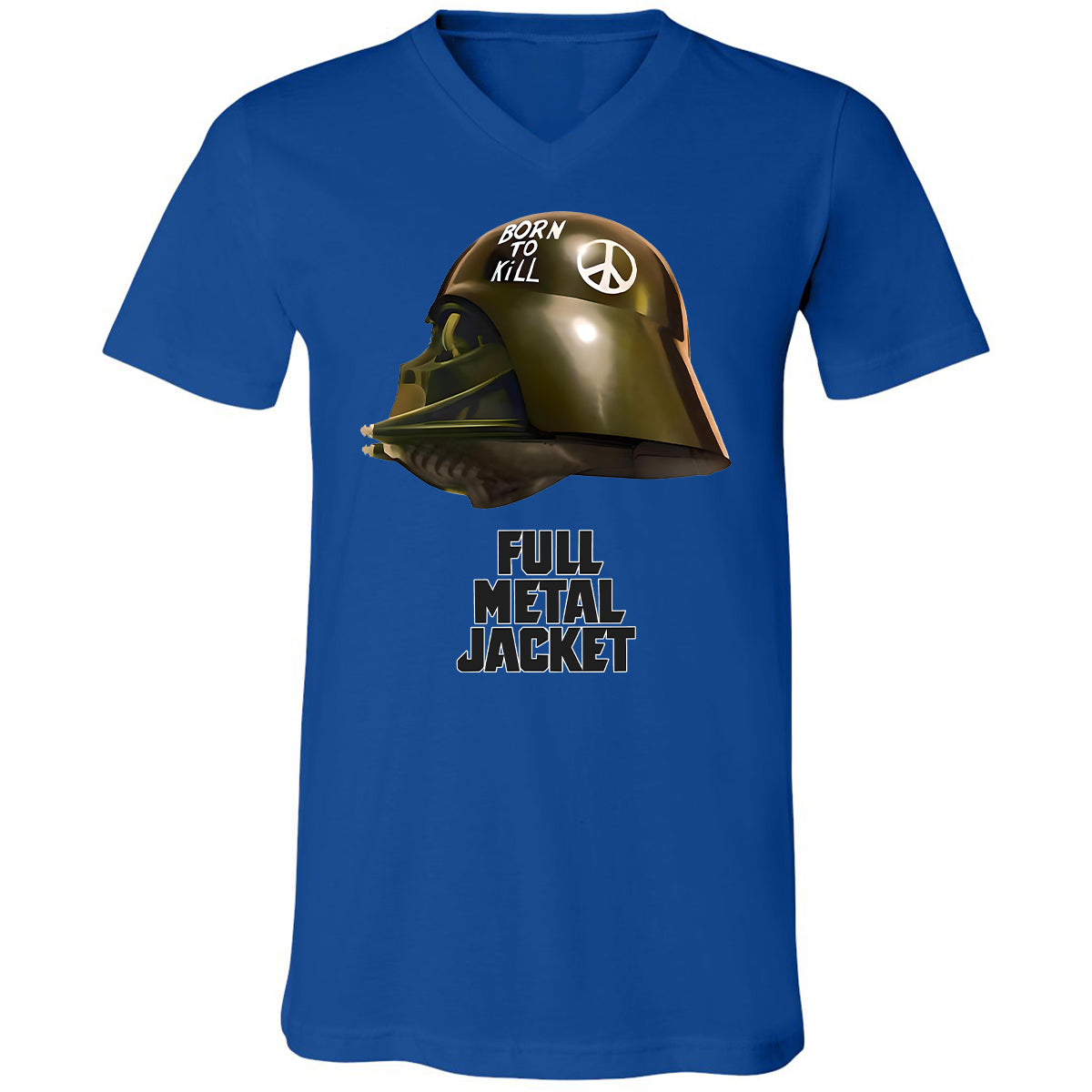 Unisex V-Neck T-Shirt - N4MSLJQB - True Royal - 4