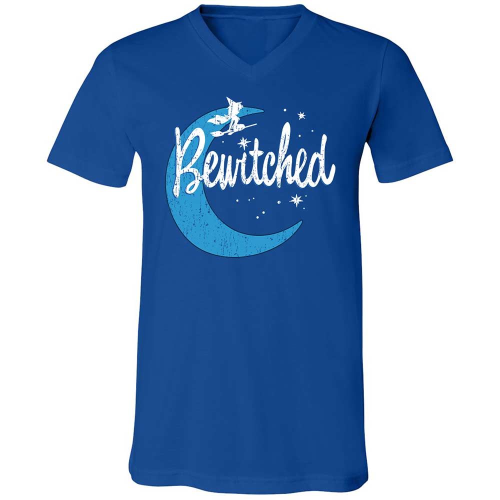 Unisex V-Neck T-Shirt - QC2T2J8J - True Royal - 4
