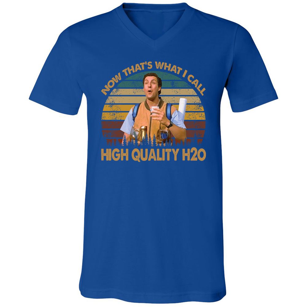 Unisex V-Neck T-Shirt - Z98F54QQ - True Royal - 4