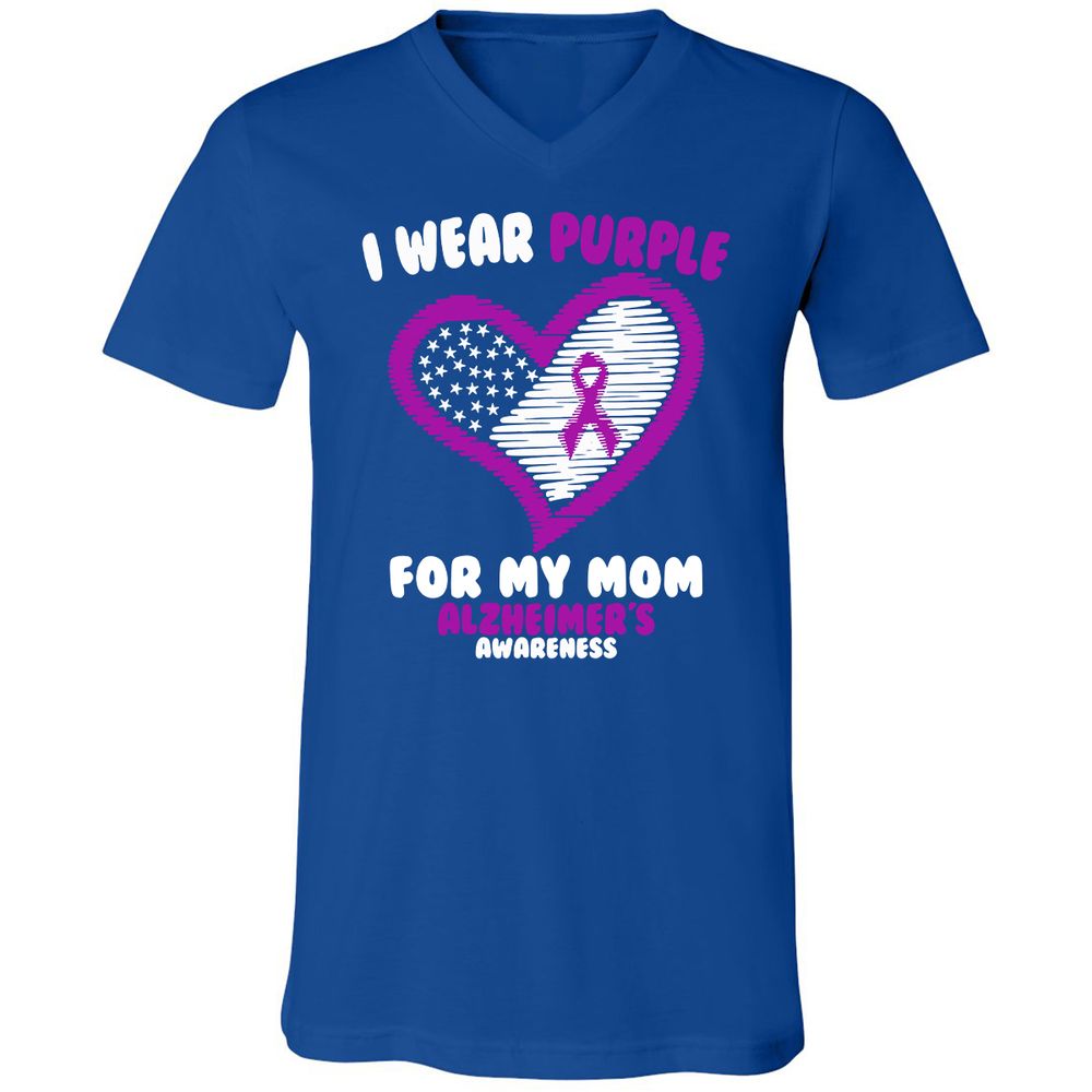 Unisex V-Neck T-Shirt - 2ZV2TWX9 - True Royal - 4
