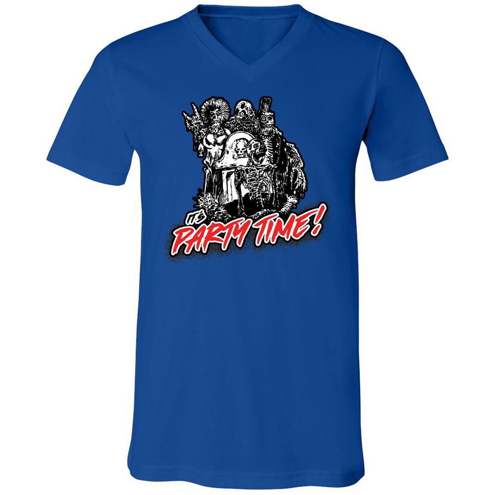 Unisex V-Neck T-Shirt - 7N3BMNV9 - True Royal - 4