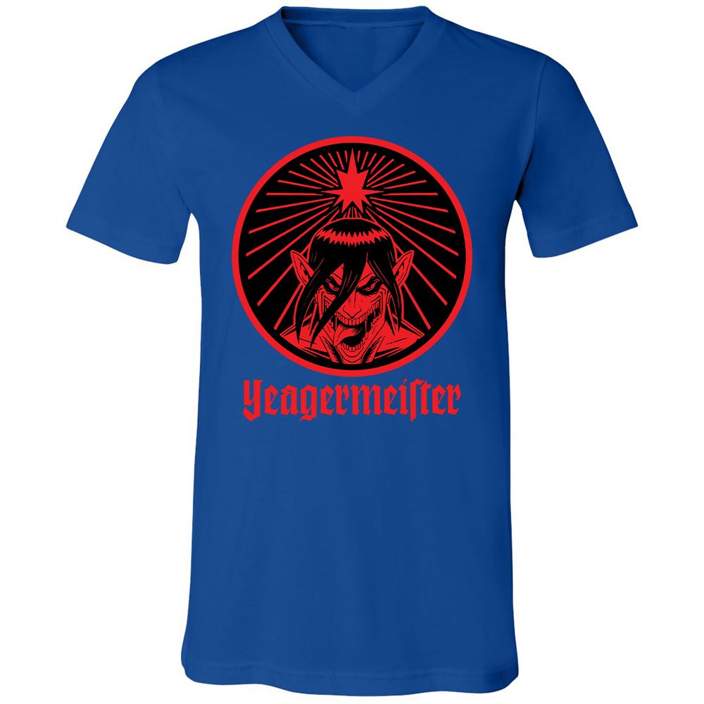 Unisex V-Neck T-Shirt - UA86F2QV - True Royal - 4