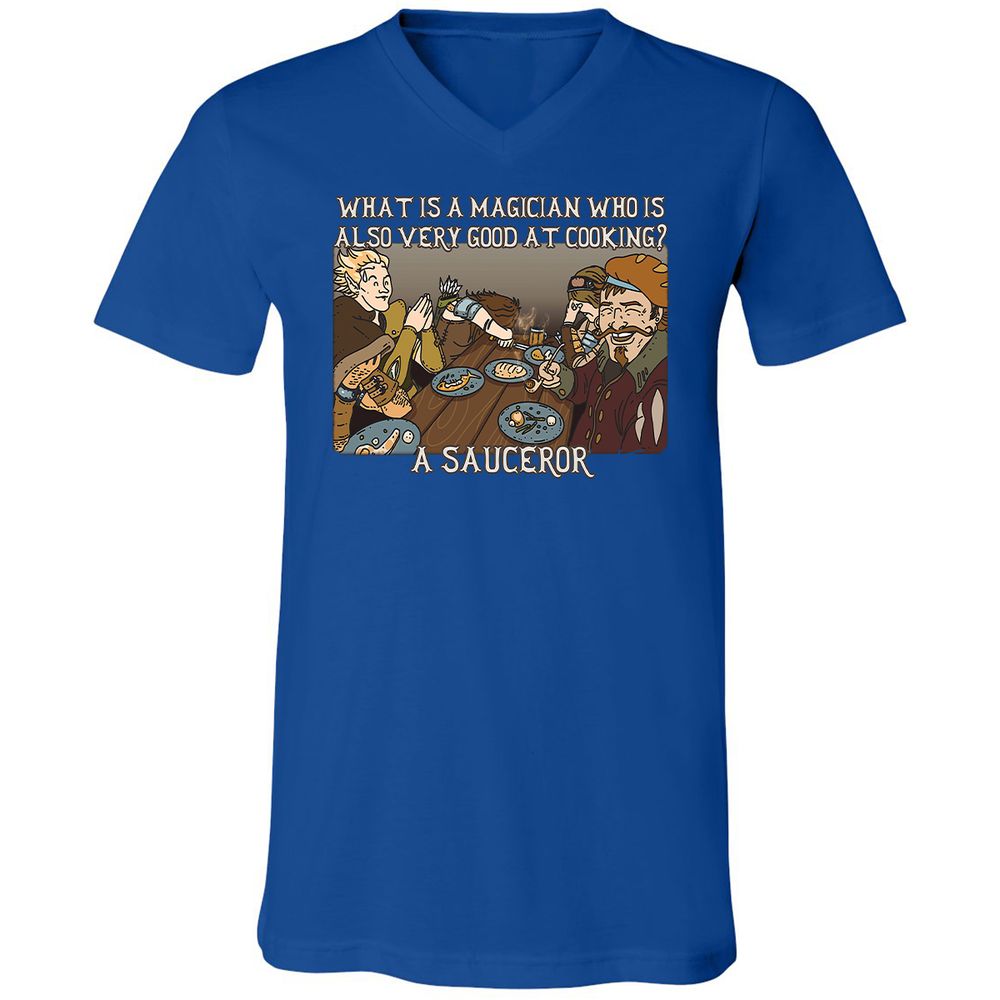 Unisex V-Neck T-Shirt - 2A3R7WQ6 - True Royal - 4