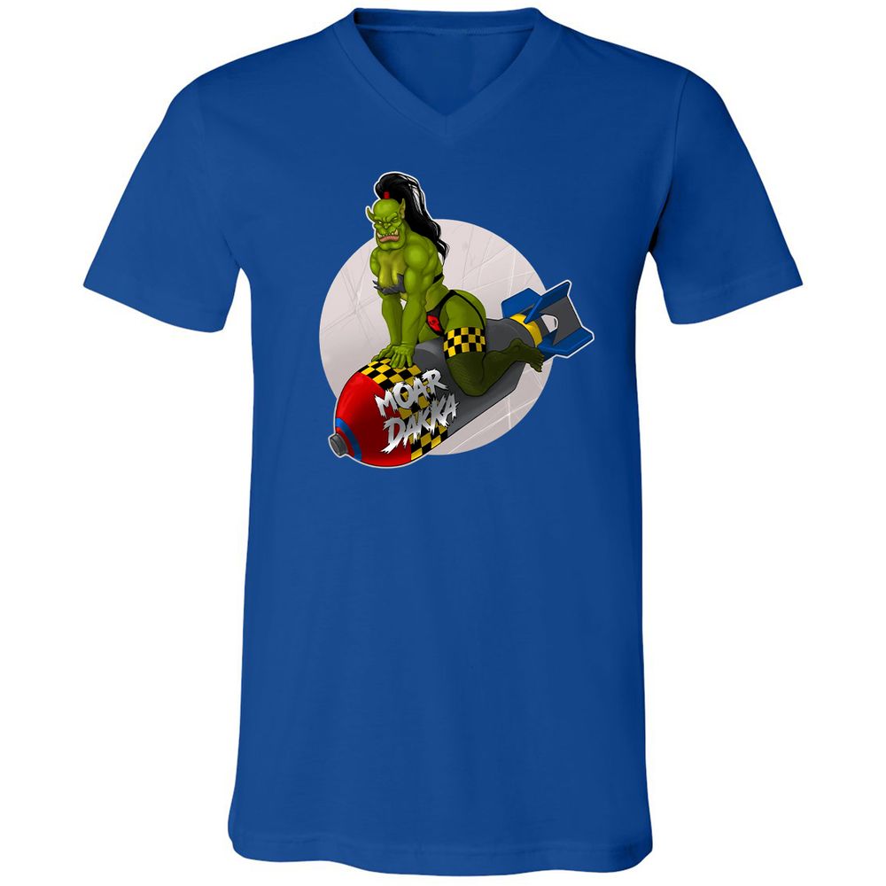Unisex V-Neck T-Shirt - 6PQUFJDA - True Royal - 4
