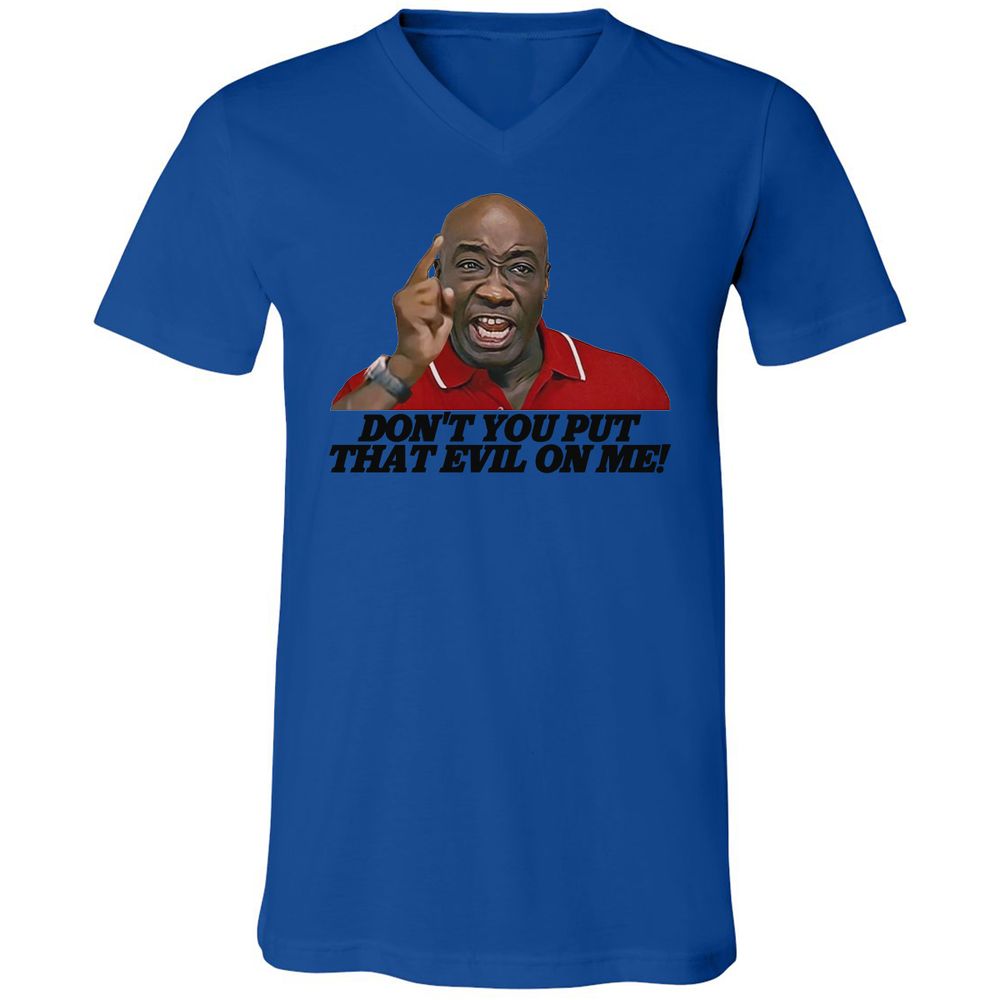 Unisex V-Neck T-Shirt - U8C1AWHK - True Royal - 4