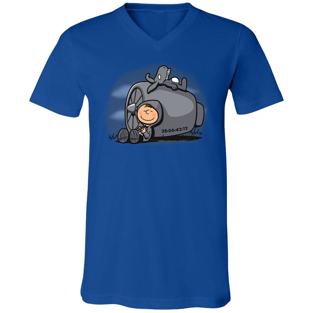 Unisex V-Neck T-Shirt - 42AFLYKU - True Royal - 4