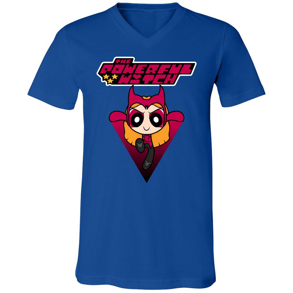 Unisex V-Neck T-Shirt - GK78BMCW - True Royal - 4