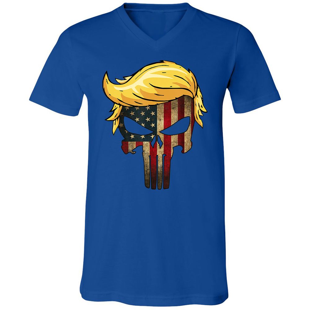 Unisex V-Neck T-Shirt - CWDAU6SV - True Royal - 4