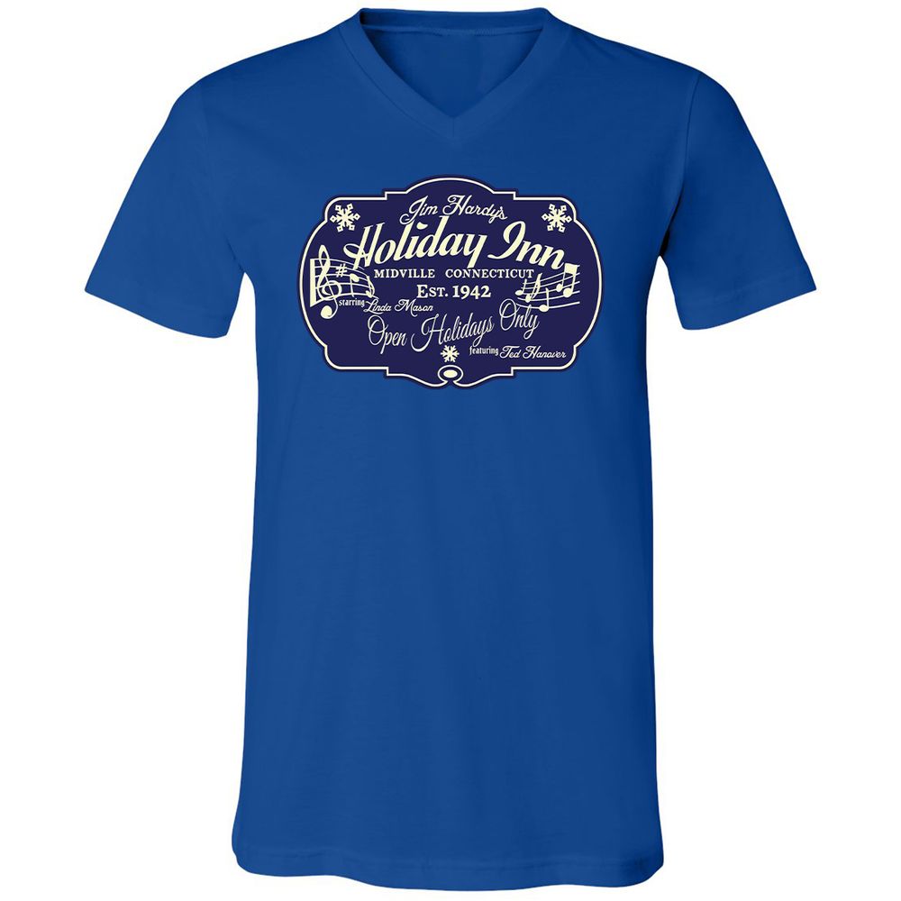 Unisex V-Neck T-Shirt - 84U6ETQT - True Royal - 4