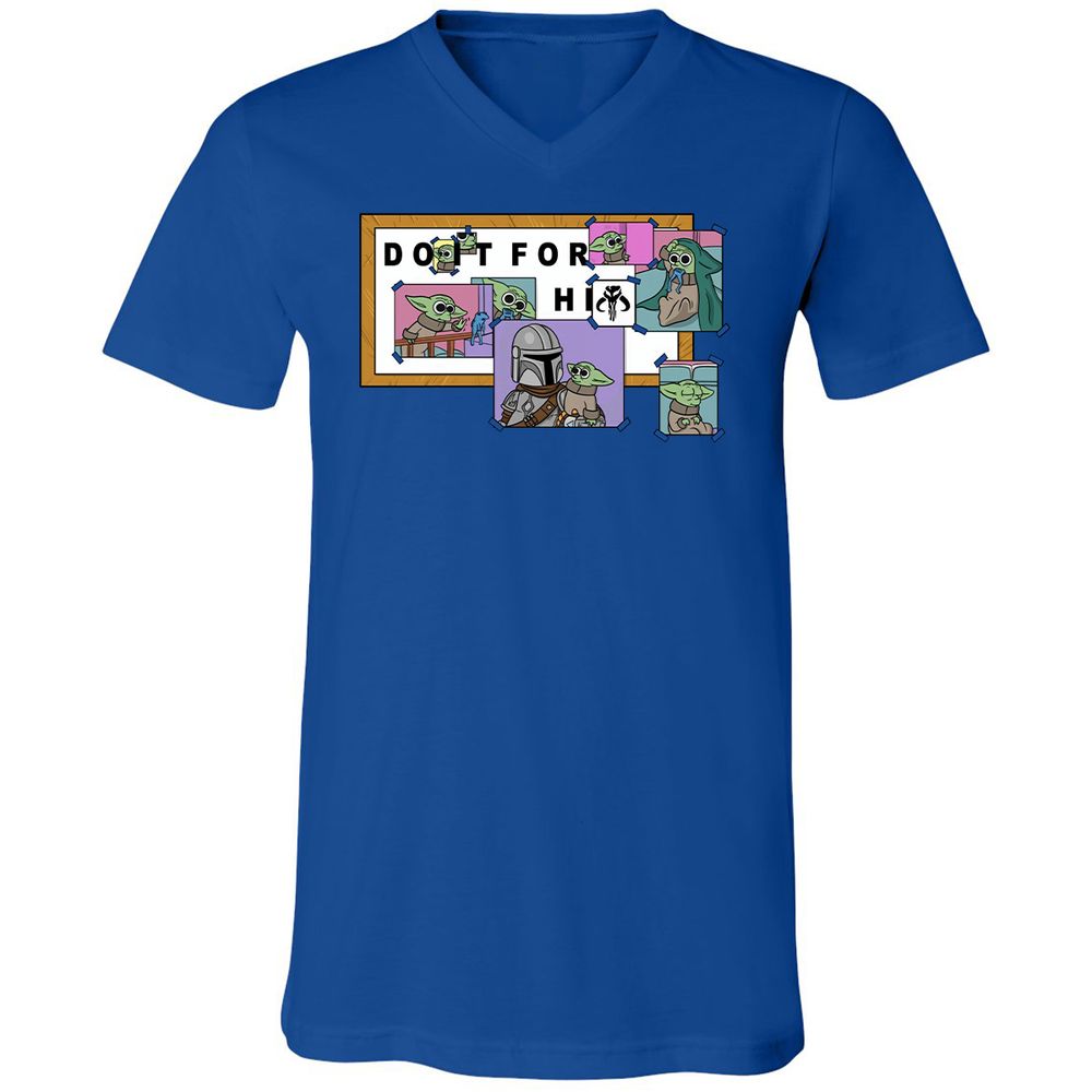 Unisex V-Neck T-Shirt - 3ME7S28N - True Royal - 4