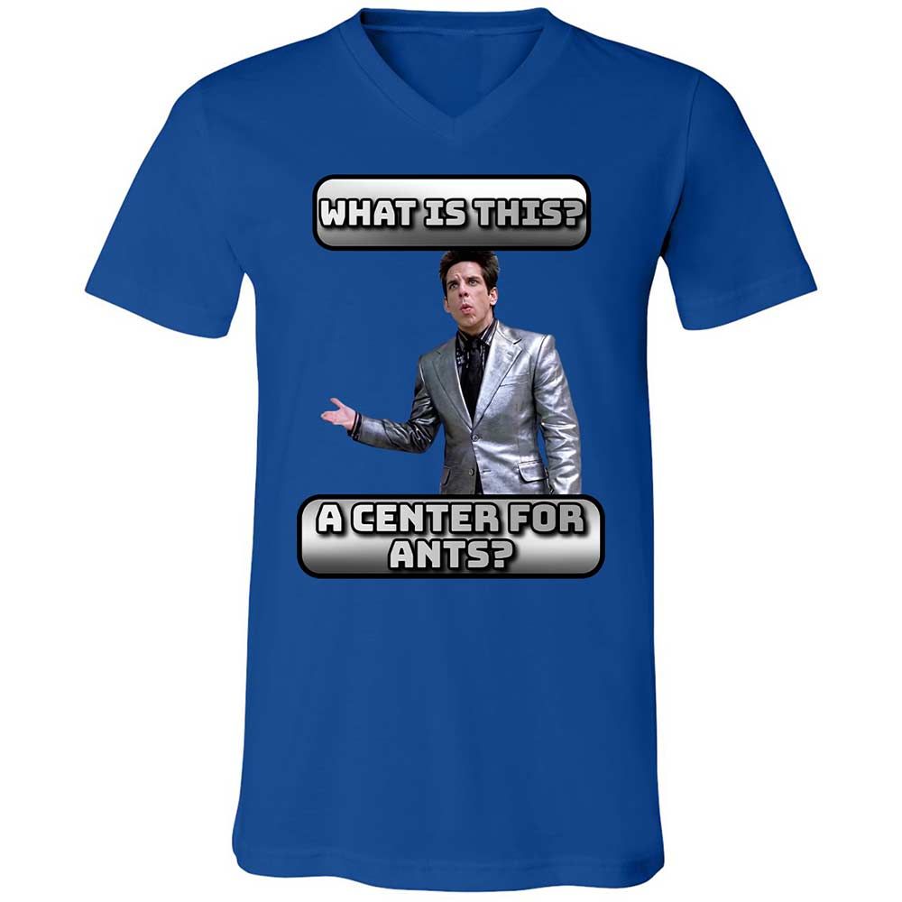 Unisex V-Neck T-Shirt - FKSFQMZ8 - True Royal - 4
