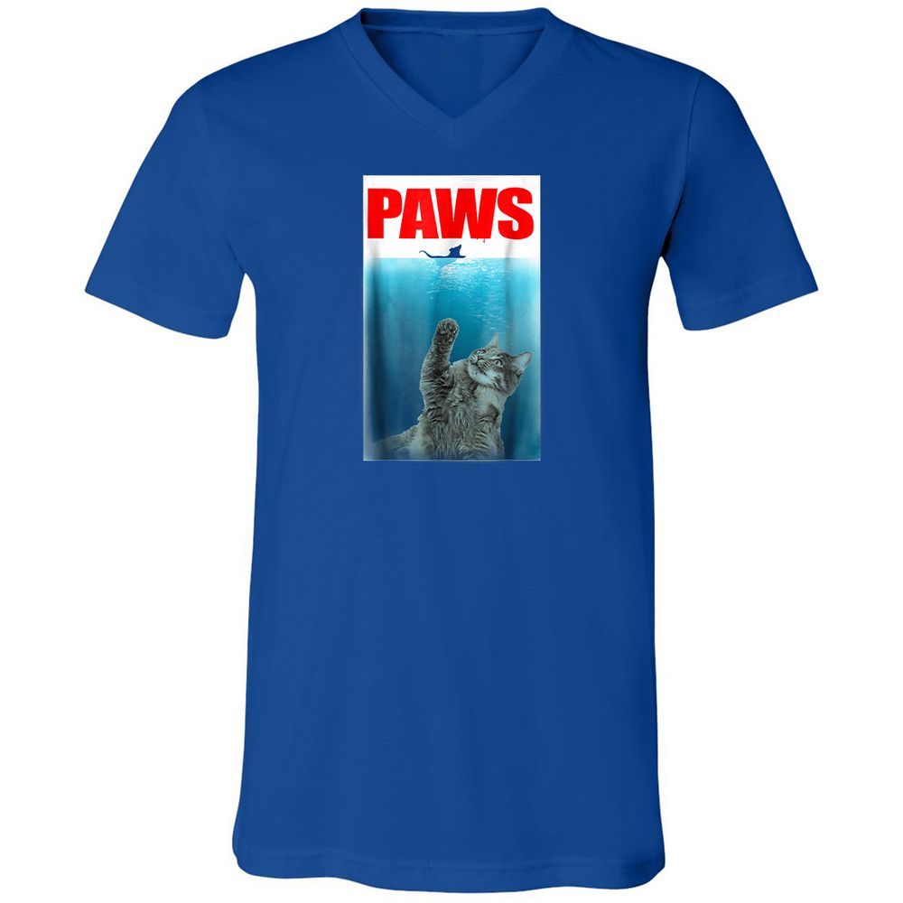 Unisex V-Neck T-Shirt - XHBJMDD7 - True Royal - 4