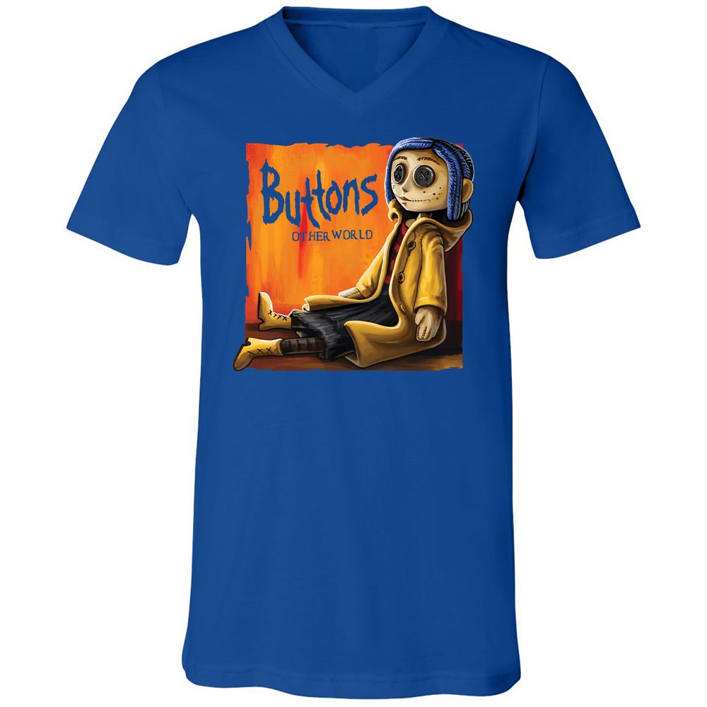 Unisex V-Neck T-Shirt - VULUVM1Y - True Royal - 4
