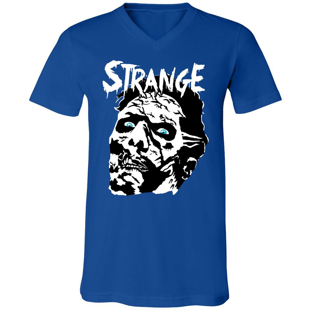 Unisex V-Neck T-Shirt - CZKGM2YK - True Royal - 4