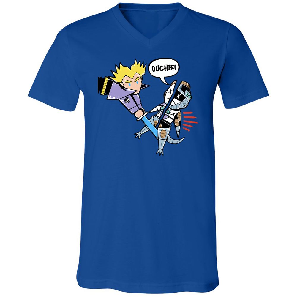 Unisex V-Neck T-Shirt - 64YUQTV5 - True Royal - 4