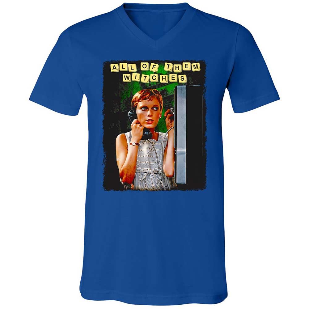 Unisex V-Neck T-Shirt - W98HCEUS - True Royal - 4