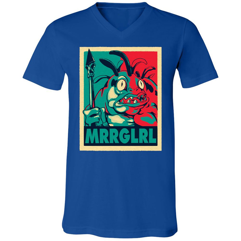 Unisex V-Neck T-Shirt - H11TVNMK - True Royal - 4