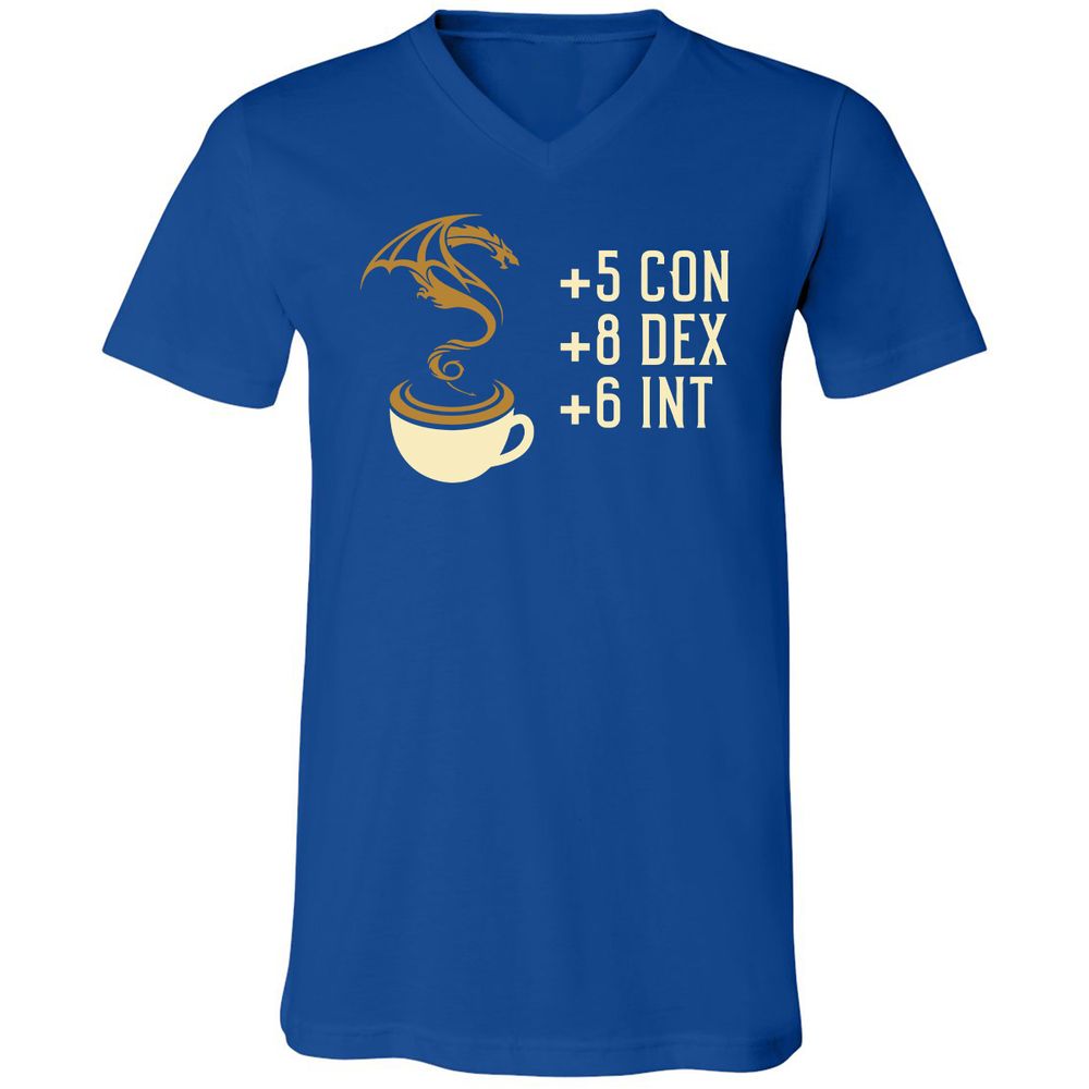 Unisex V-Neck T-Shirt - WR7UDQQS - True Royal - 4