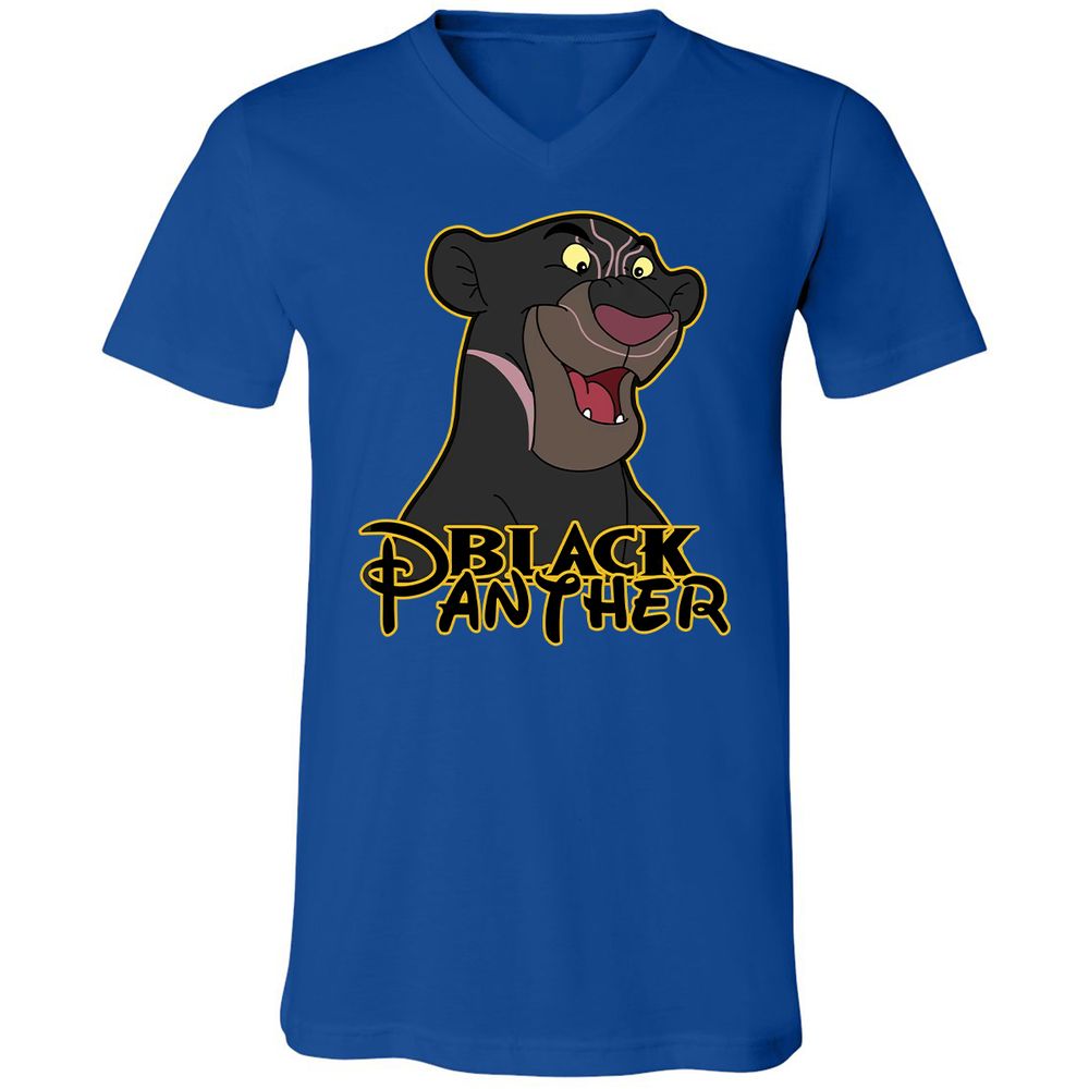 Unisex V-Neck T-Shirt - 7LRP445Z - True Royal - 4