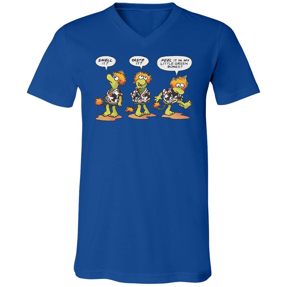 Unisex V-Neck T-Shirt - F17QFVST - True Royal - 4