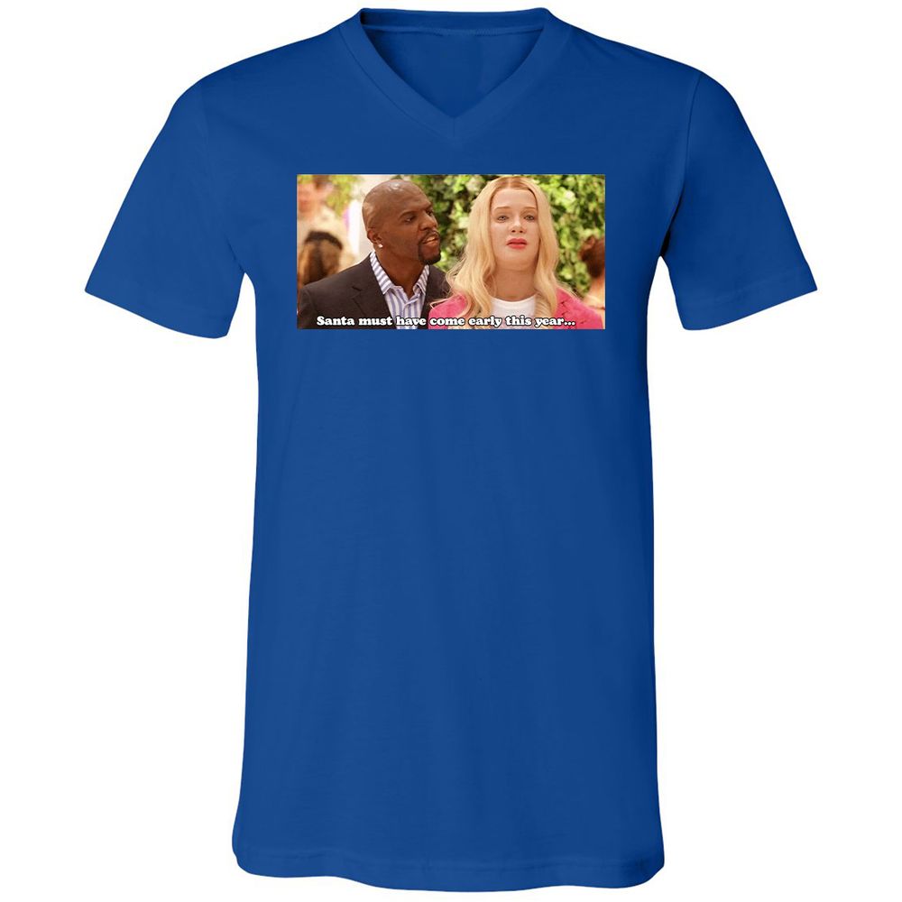 Unisex V-Neck T-Shirt - TX6GL533 - True Royal - 4