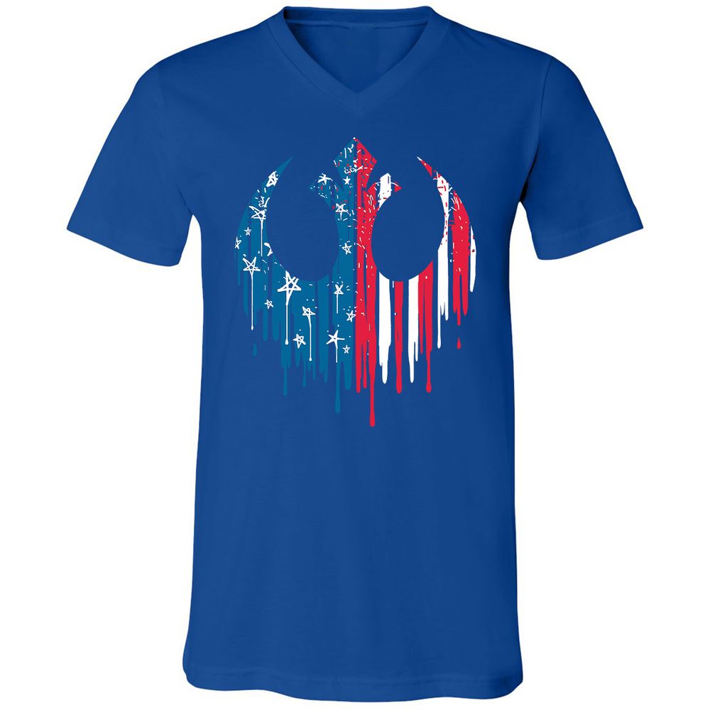 Unisex V-Neck T-Shirt - 6MXHH2TR - True Royal - 4